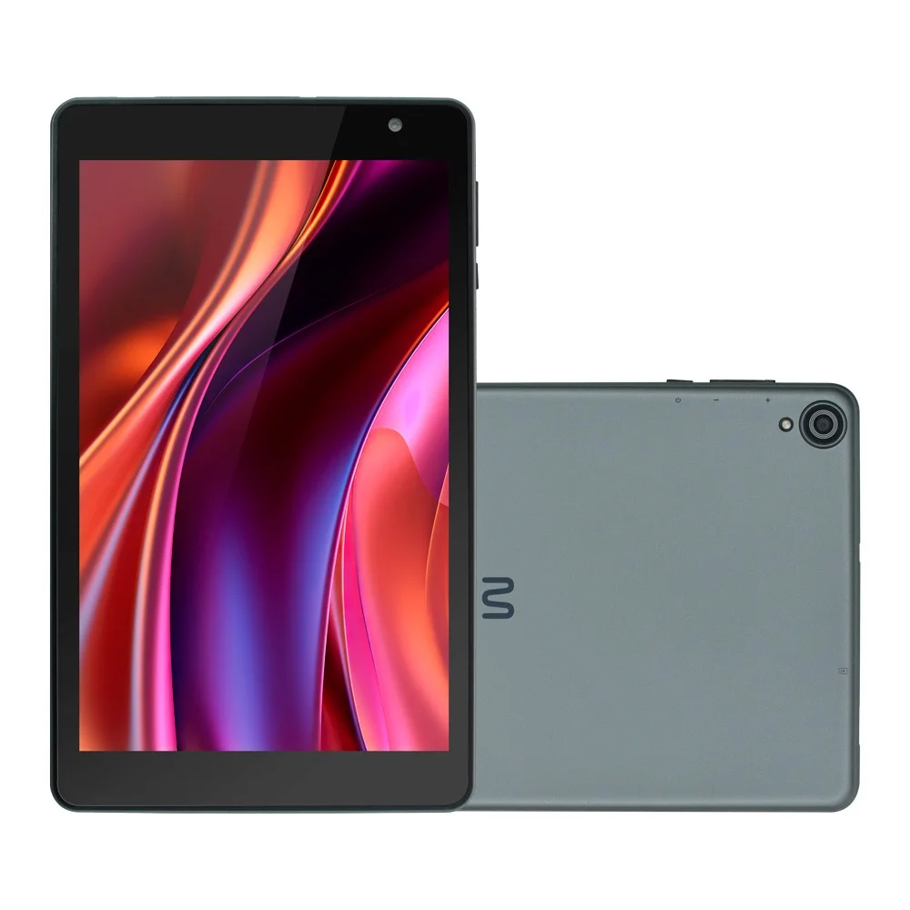 Tablet Multi M8 64GB, WiFi, Tela de 8 ", Android 13, Octa Core, Cinza