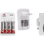 Carregador Mox Com 4 Pilhas Recarregáveis Aa 2600 Mah