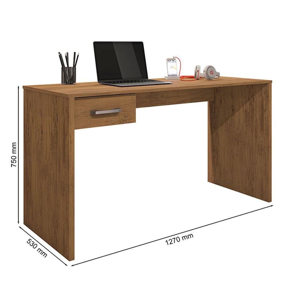 Imagem 3 de 5 do produto Mesa Para Computador Com 1 Gaveta Gávea Freijó