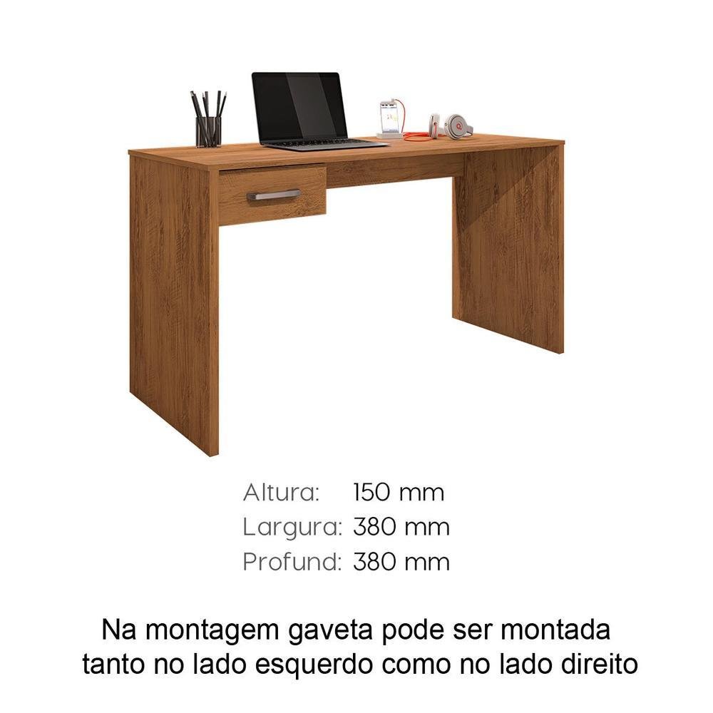 Imagem 4 de 5 do produto Mesa Para Computador Com 1 Gaveta Gávea Freijó