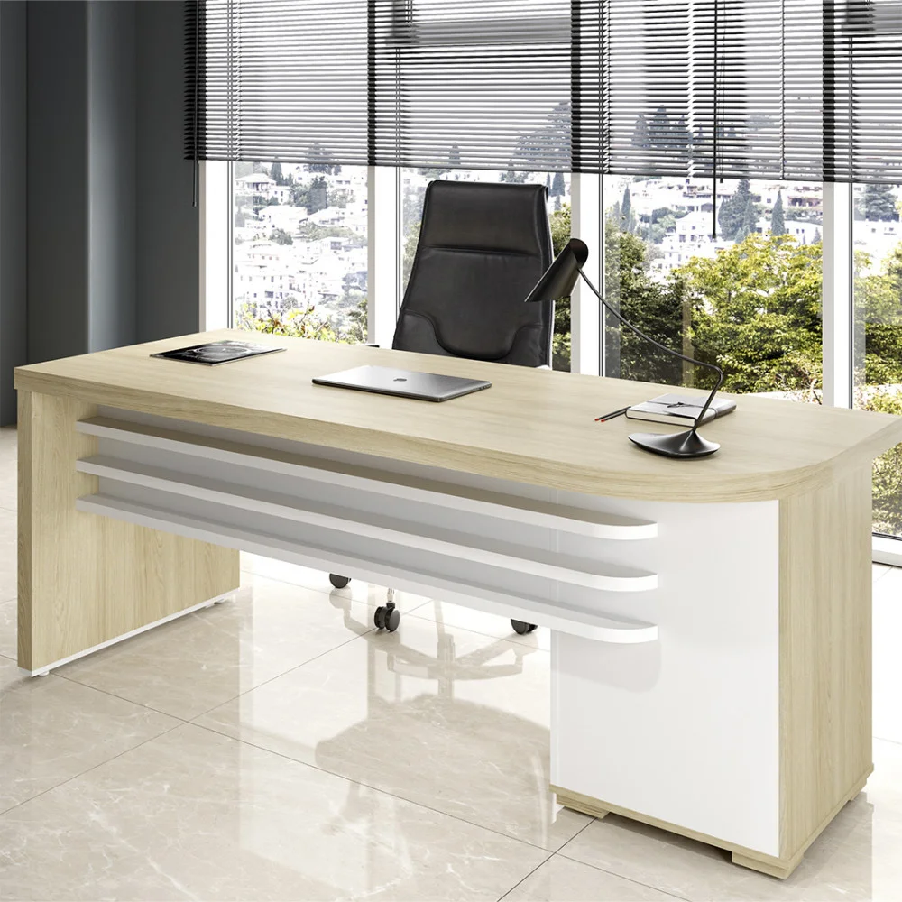 Imagem 2 de 5 do produto Mesa Artany Tamburato Com Gavetas Lado Esquerdo