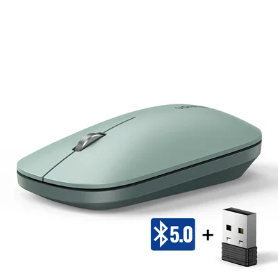 Mouse Silencioso Sem Fio Ugreen 4000 Dpi Para Macbook Tablet Computador Verde
