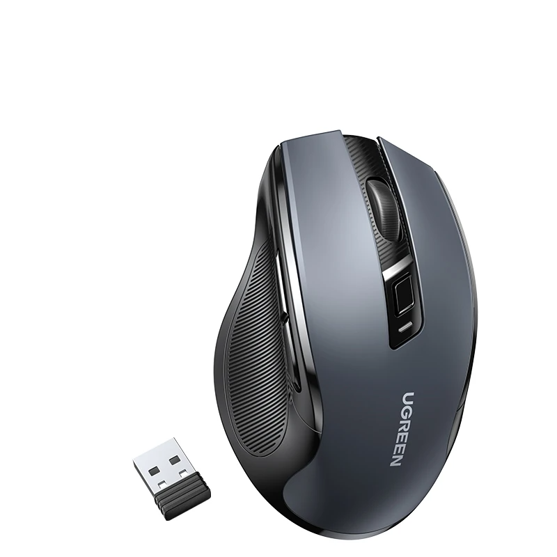 Mouse Ergonômico Sem Fio Ugreen Silencioso Para Macbook Tablet Laptop Preto