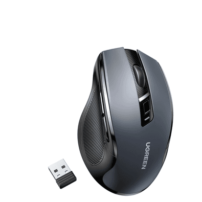 Mouse Ergonômico Sem Fio Ugreen Silencioso Para Macbook Tablet Laptop Preto