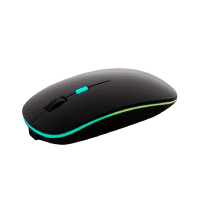 Mouse Maxprint Croma 4 Botões S/fio 1600dpi Rainbow Preto