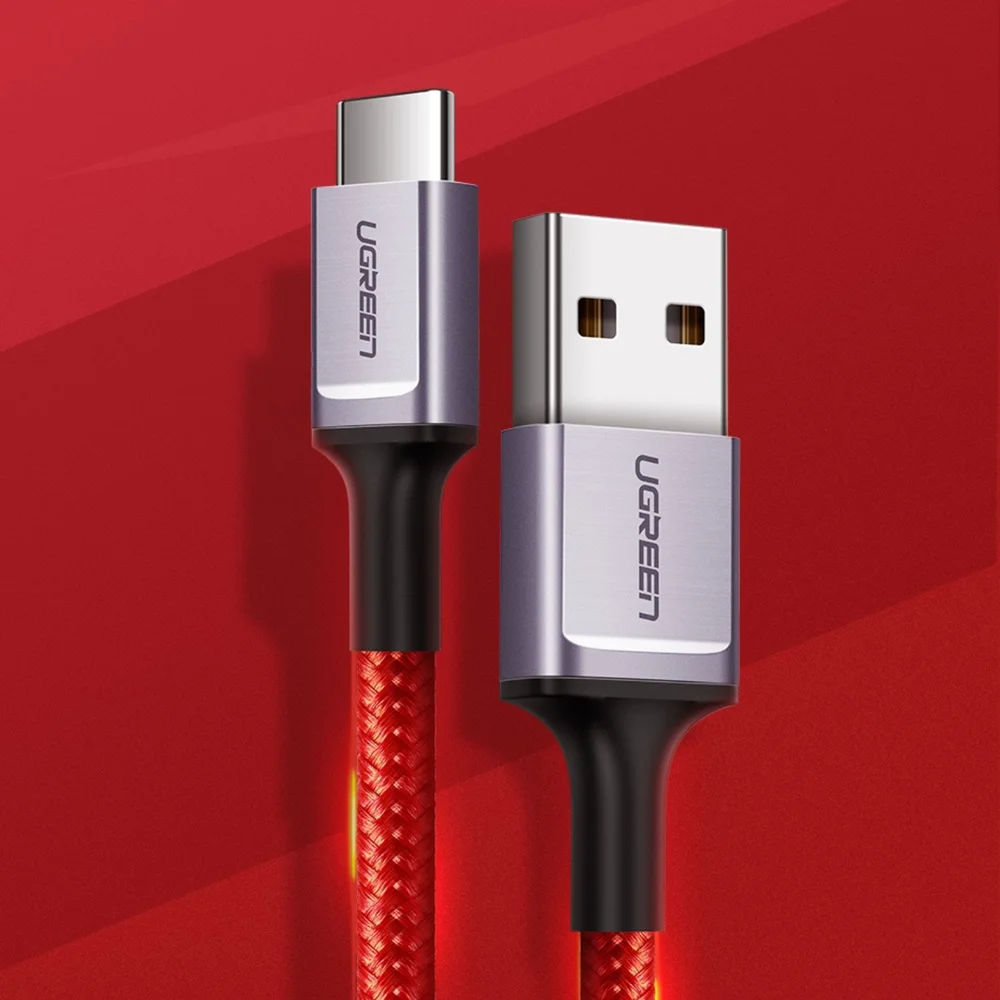 Imagem 4 de 5 do produto Cabo Usb-c Para Usb-a Vermelho 1 Metro Ugreen.