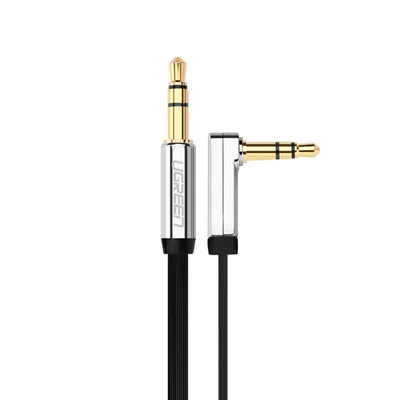 Cabo De Áudio Auxiliar P2 Plug 90 Graus Macho - Macho 5 Metros Ugreen