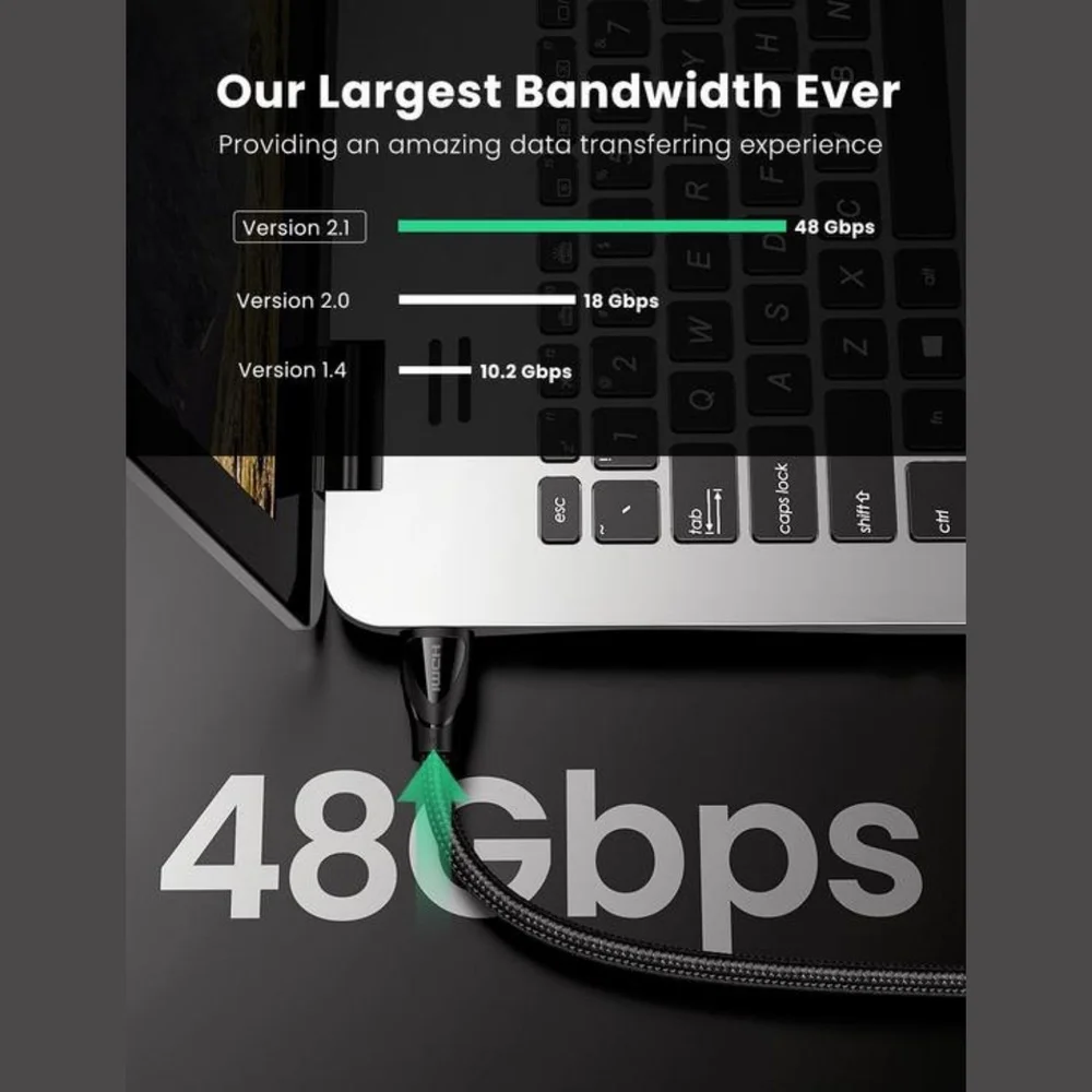 Imagem 2 de 5 do produto Cabo HDMI 2.1 8k 60hz 3 Metros Ugreen
