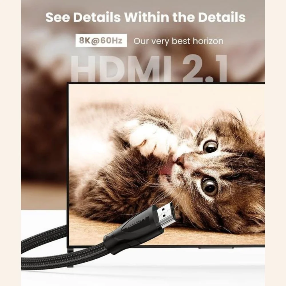 Imagem 3 de 5 do produto Cabo HDMI 2.1 8k 60hz 3 Metros Ugreen