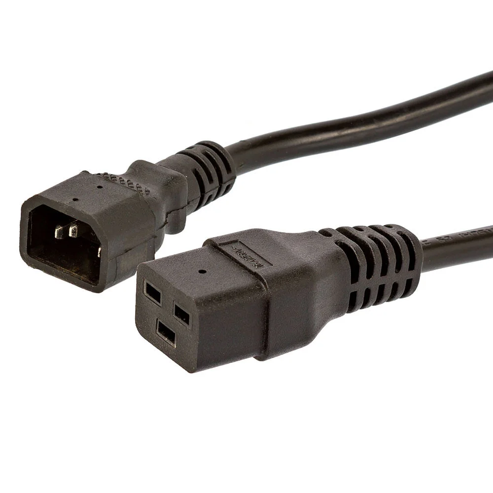 Imagem 2 de 2 do produto Cabo De Força Extensor Iec C19 14awg - 2 Metros.