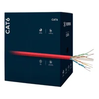 Cabo De Rede Cat6 305m Fortrek Fk510c Cmx Vermelho - Cx / 305