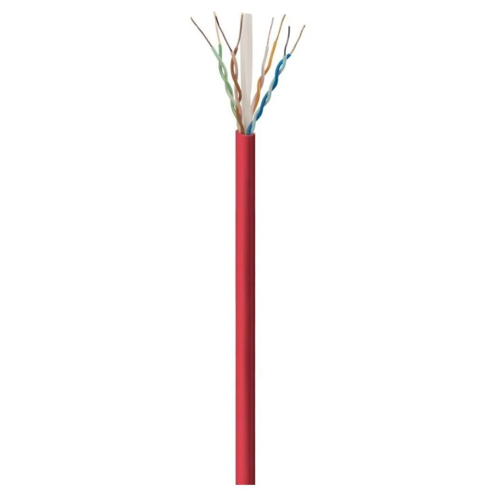 Imagem 5 de 5 do produto Cabo De Rede Cat6 305m Fortrek Fk510c Cmx Vermelho - Cx / 305