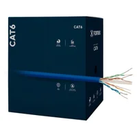Cabo De Rede Cat6 305m Fortrek Fk510c Cmx Azul - Cx / 305