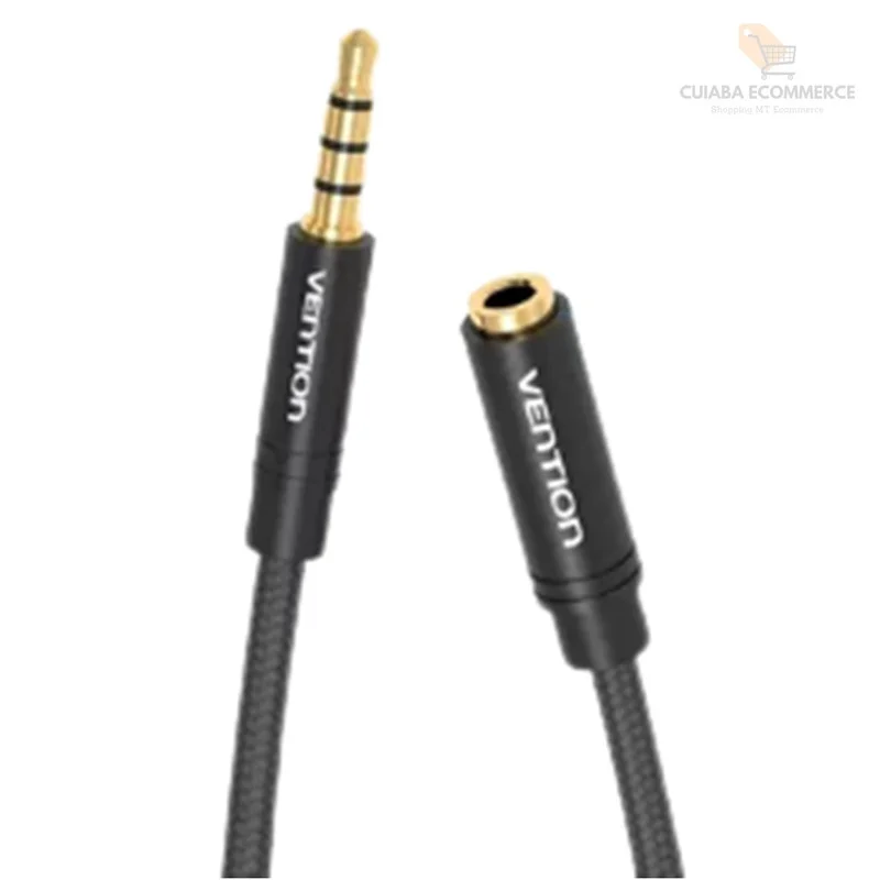 Imagem 2 de 3 do produto Cabo Extensor Extensão P3 P2 4 Vias Headset