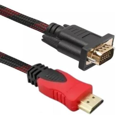 Cabo HDMI Macho P/ Vga 1.8m Tv Monitor Pc