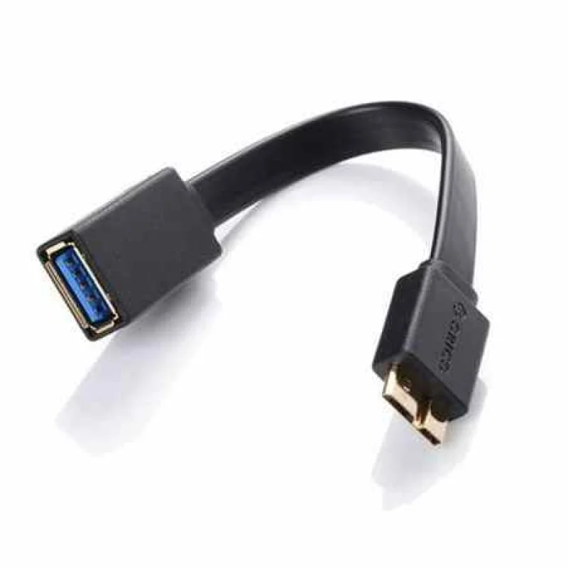 Imagem 2 de 2 do produto Cabo Usb Micro 3.0 P Usb Femea 0,10cm Otg Flat