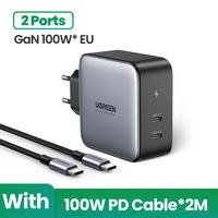 Carregador Usb 100w Ugreen Para Macbook Tablet Carregamento RÃ¡pido Adicionar Cabo De 100 W