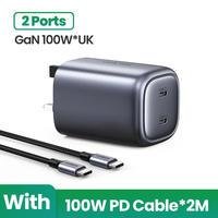 Carregador Usb 100w Ugreen Para Macbook Tablet Carregamento RÃ¡pido 1 - Adicione Cabo De 100w