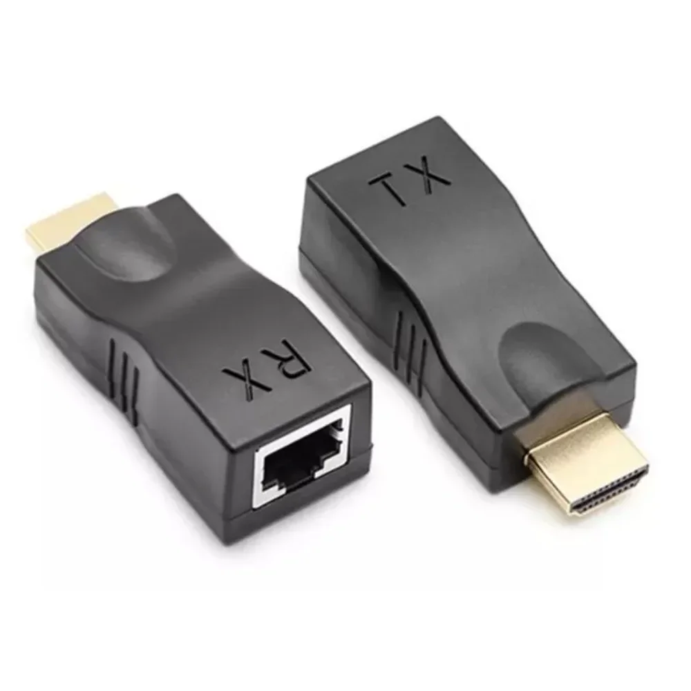 Imagem 2 de 4 do produto Extensor HDMI Via Rj45 Cabo De Rede 1080p 2k 4k.