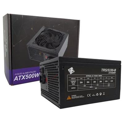 Fonte 500w Tronos, Atx, Bivolt Manual, Preto - Trs/5330-b