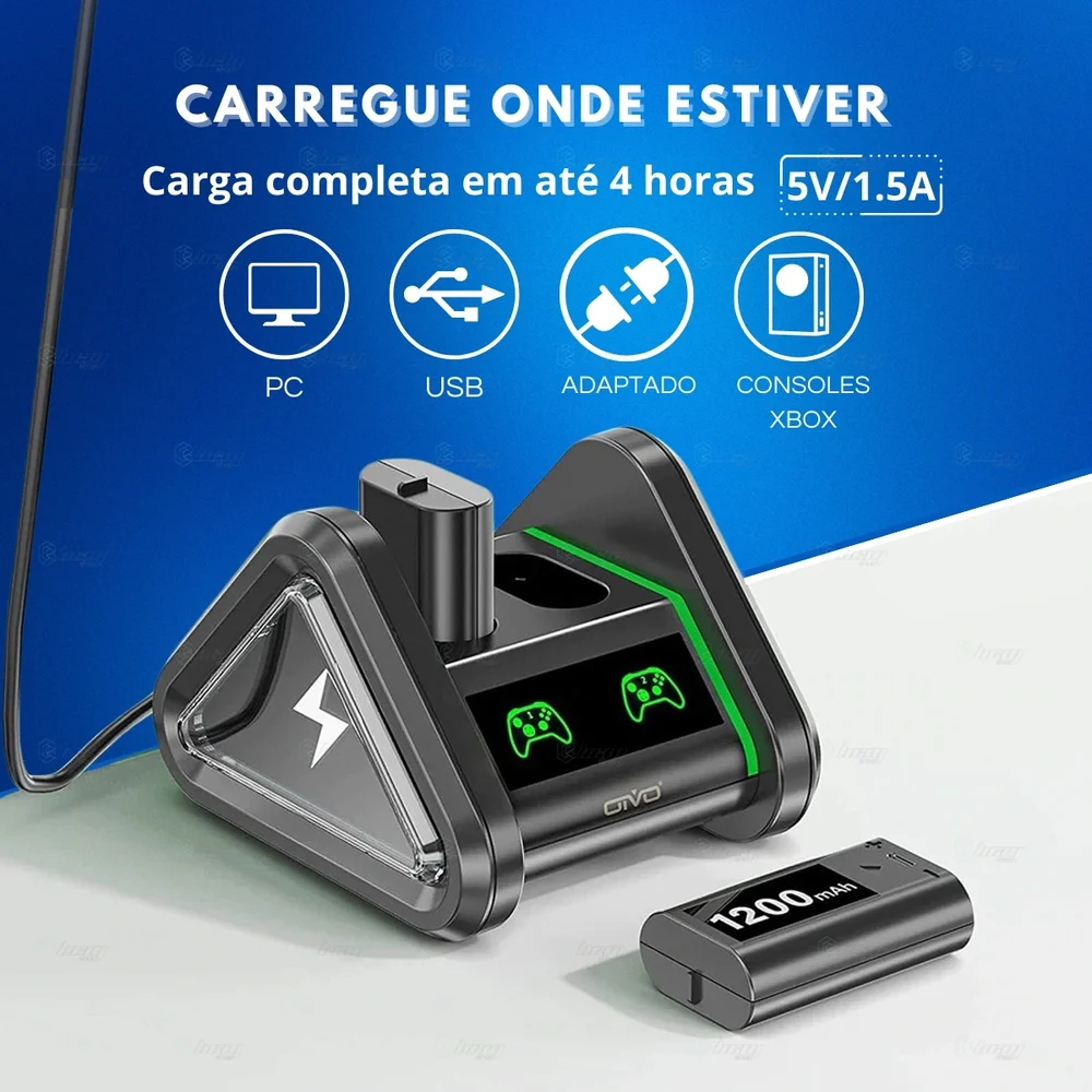 Imagem 5 de 5 do produto Base Carregador Dock Controle XBOX Series S/x + 2 Baterias