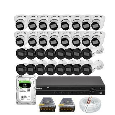 Kit 32 Câmeras Intelbras Vhd 1130 30m Dvr Mhdx 1232 Hd 3TB