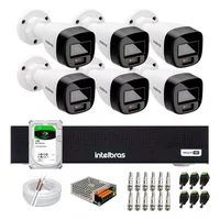 Kit Intelbras 6 Full Color Vhd 1120b Dvr 8 Mhdx 1008c C/1TB.