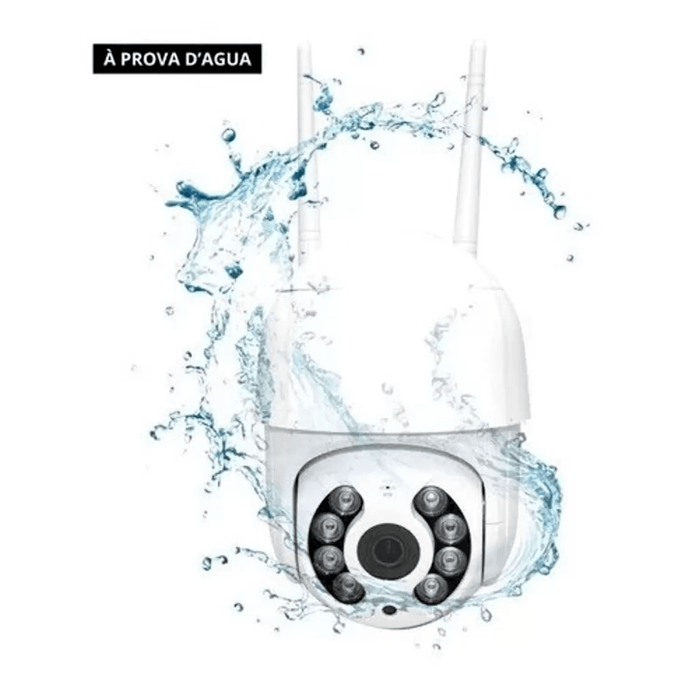 Imagem 2 de 4 do produto Câmera Ip Wifi Gira 320° Ptz Dome Prova De Água Hd Icsee