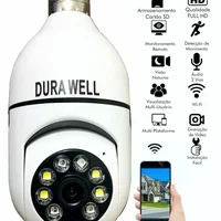 Câmera Lampada Inteligente Wireless Infra Ip Full Hd 2.0 Megapixels Onvif, Holofote, Auto Tracking.