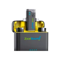 Microfone Duplo De Lapela Sem Fio Zealsound.