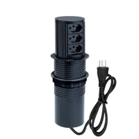 Torre Multiplug Automático 3 Tom 20a + Carregamento Indução Cor:preto