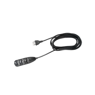 Extensao Eletrica 3 Tomadas Intelbras Ext 3003 10a Preto 3m