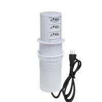 Torre Multiplug Automático 3 Tom 20a + Carregamento Indução Cor:branco
