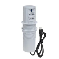 Torre Multiplug Automático 2 Tom 20a + 2usb (a+c) + Indução Cor:branco