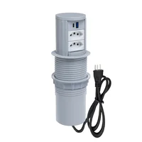 Torre Multiplug Automático 2 Tom 20a + 2usb (a+c) + Indução Cor:cinza.