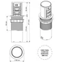 Torre Multiplug Automático 2 Tom 10a + 2usb (a+c) + Indução Cor:branco