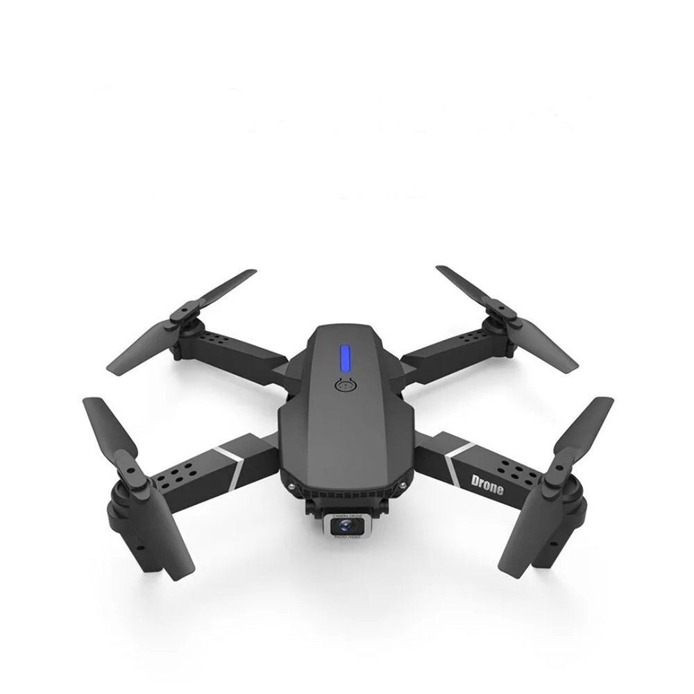 Drone E88 Pro Dobravel  Drone 4k Hd Dual Camera Quadcopter Controle Remoto Aeronave  Com 3 Baterrias