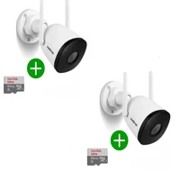 Kit 2 Câmera De Vídeo Intelbras Im5 S Full Hd 1080p Com Cartao 64gb.