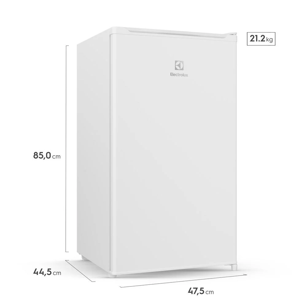 Imagem 3 de 5 do produto Frigobar Electrolux 90 Litros Efficient Com Controle De Temperatura Branco Em90 127v