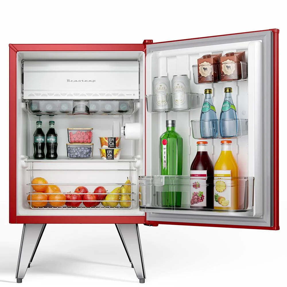 Imagem 3 de 5 do produto Frigobar Brastemp Retrô 76 Litros Classic Red - Bra08hv - 110.