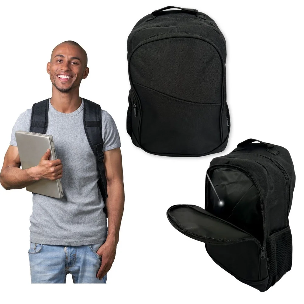 Imagem 4 de 5 do produto Mochila Casual Para Notebook Resistente Black