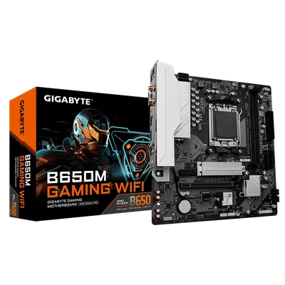 Placa Mãe Gigabyte B650m Gaming Wifi Amd Am5 Chipset B650 2xDDR5 Matx