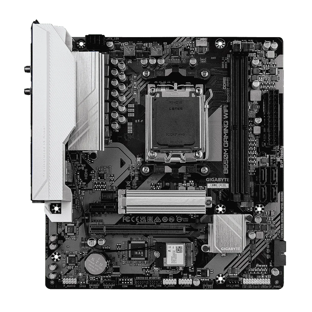 Placa Mãe Gigabyte B650m Gaming Wifi Amd Am5 Chipset B650 2xDDR5 Matx 7