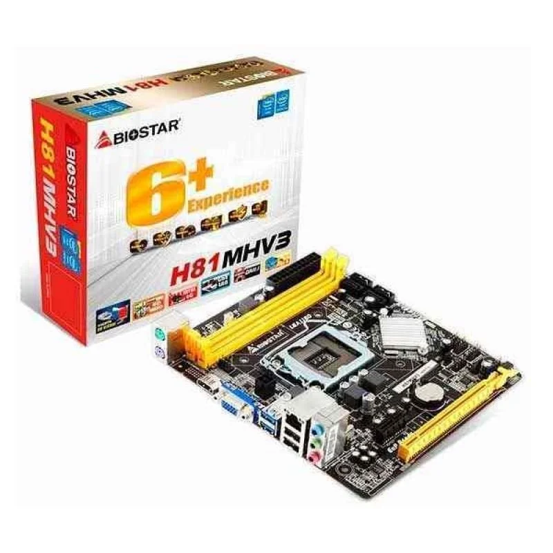 Imagem 2 de 4 do produto Placa Mãe 1150 Biostar H81mhv3 Ddr3 D-sub HDMI