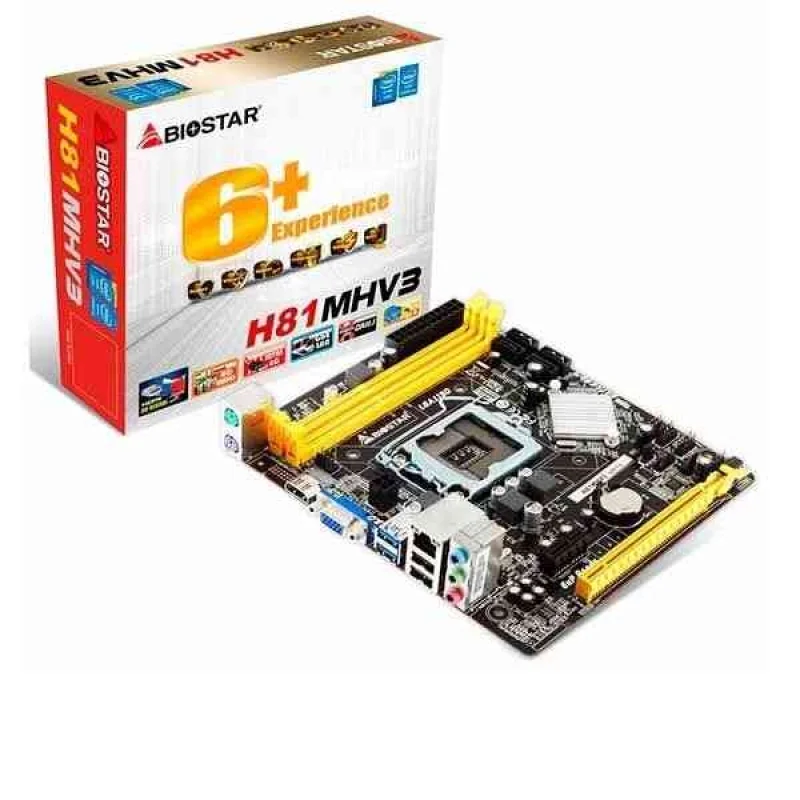 Imagem 3 de 4 do produto Placa Mãe 1150 Biostar H81mhv3 Ddr3 D-sub HDMI