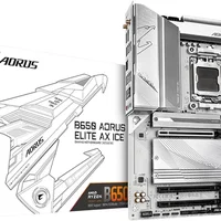 Placa Mãe Gigabyte B650m Aorus Elite Ax Ice, Amd Am5, Chipset B650, 4xDDR5, Matx 2