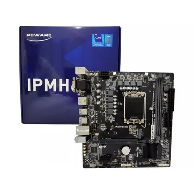 Placa Mãe PCware Ipmh610g, Chipset H610, Intel LGA  1700, Matx, Ddr4