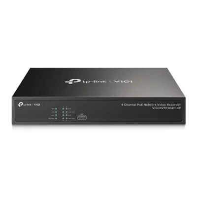 Gravador Nvr De Vídeo De Rede Poe+ De 4 Canais Vigi Nvr1004h-4p Tp-link Tpn0400