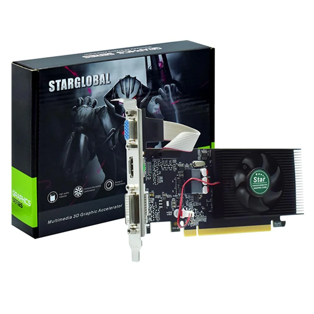 Placa De Video 1gb Gt220 Ddr3 128bit Vga/hdmi/dvi Low Profil Star Gt220 Star