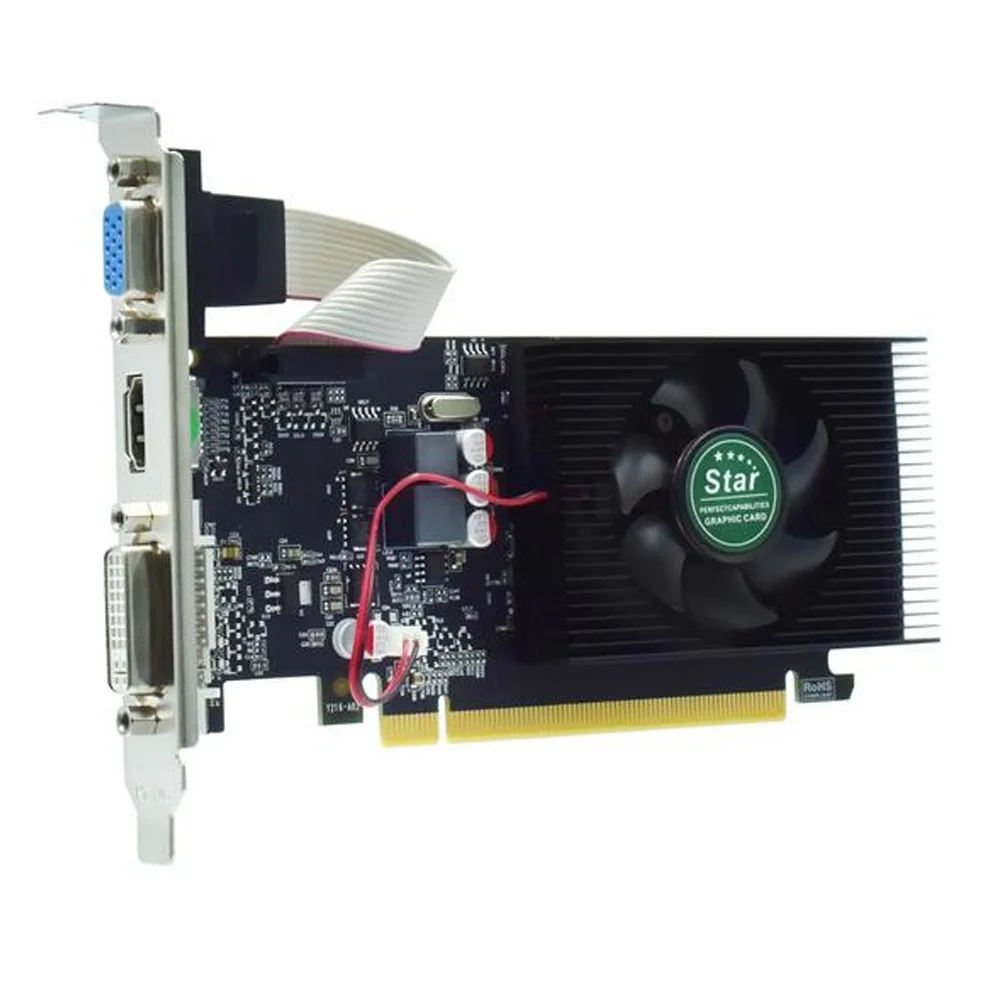Imagem 2 de 2 do produto Placa De Video 1gb Gt220 Ddr3 128bit Vga/hdmi/dvi Low Profil Star Gt220 Star